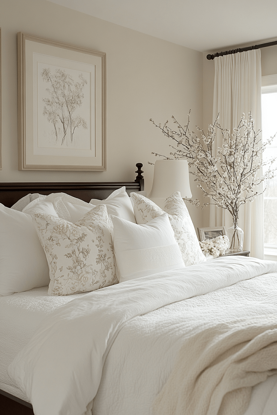 29 Cozy Neutral Bedroom Ideas to Refresh Your Room with Gentle Style cozy neutral bedroom