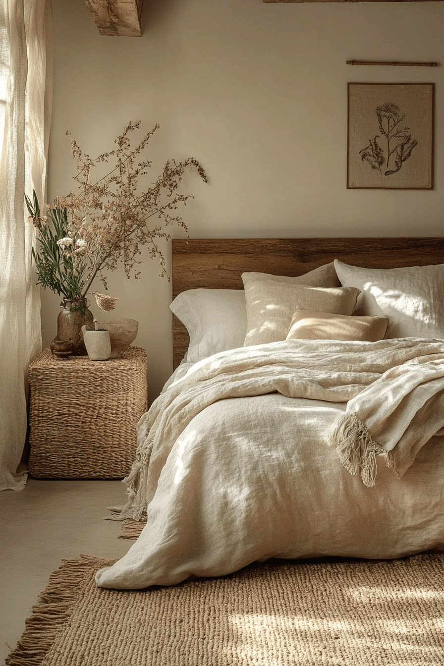 29 Cozy Neutral Bedroom Ideas to Refresh Your Room with Gentle Style cozy neutral bedroom