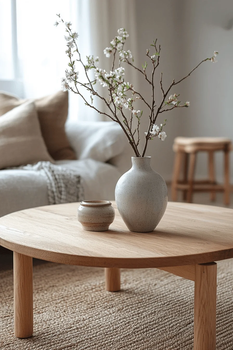 scandinavian coffee table decor