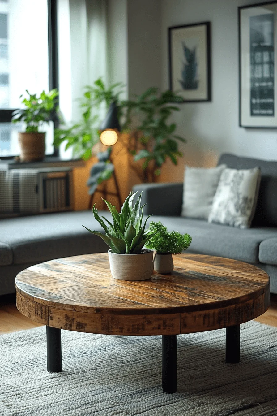 small space coffee table decor