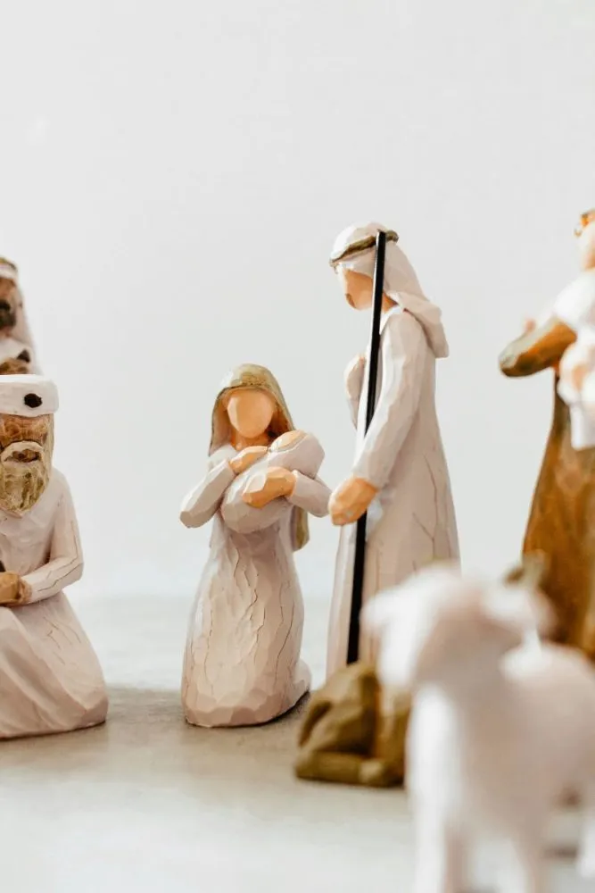 Abstract nativity scene