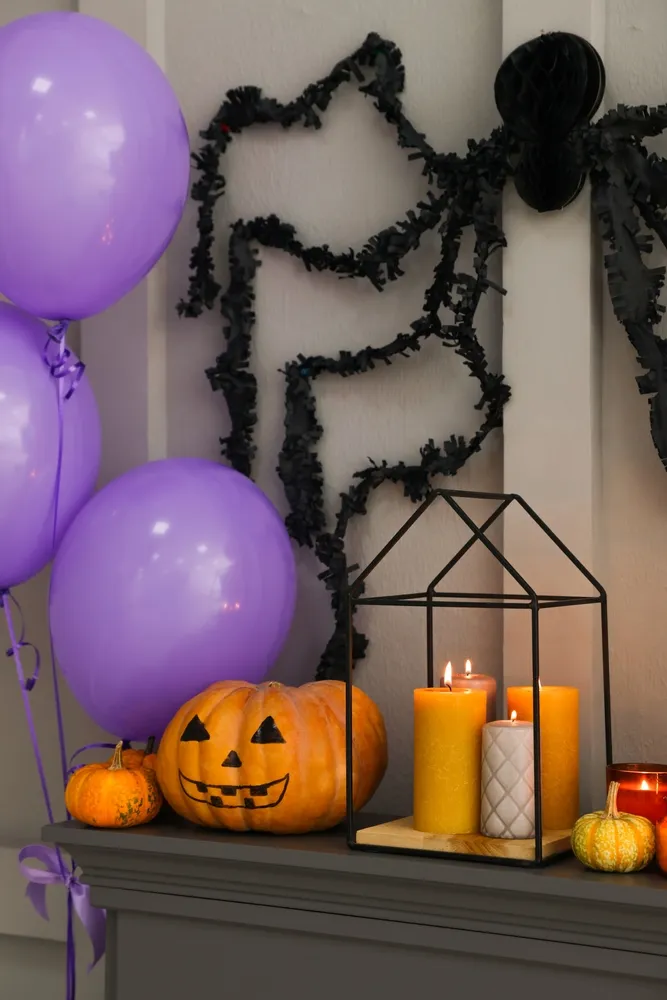 Elegant Halloween Candle Decor