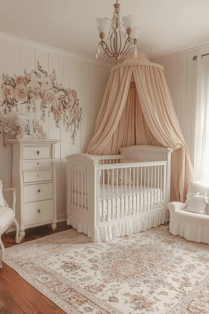 French Elegance Barndominium Nursery