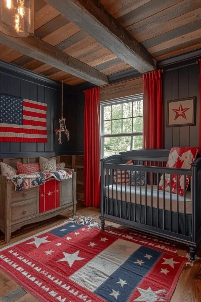 Americana Charm Barndominium Nursery