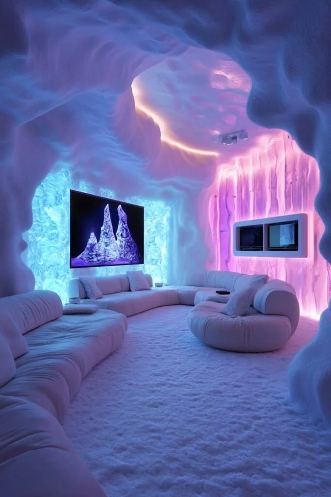 Sleek Arctic Entertainment Lounge