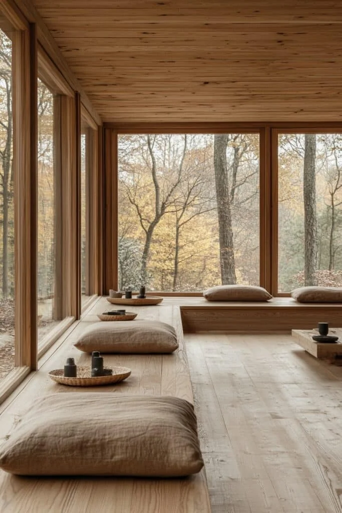 Tranquil Nordic Yoga Area