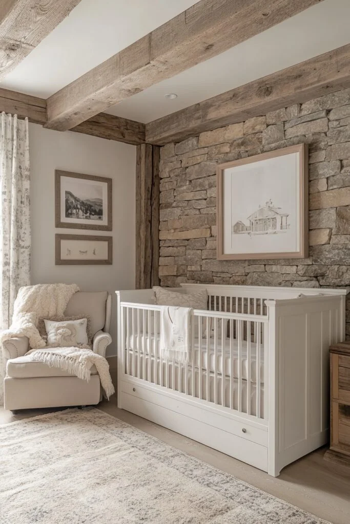 Rustic Luxe Luxury Nursery