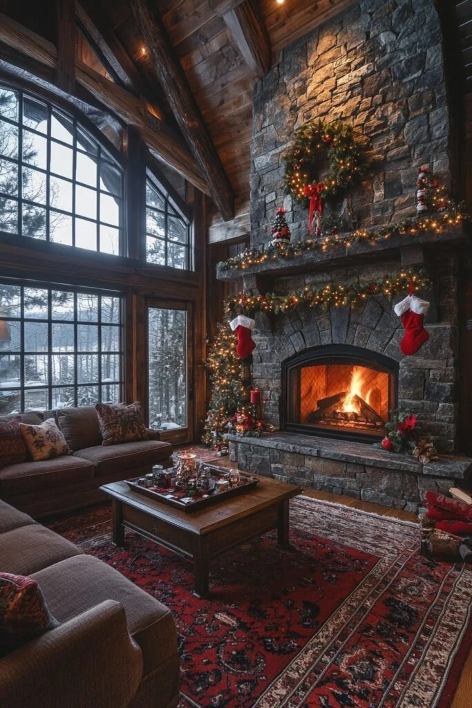 Fireplace as the Festive Heart