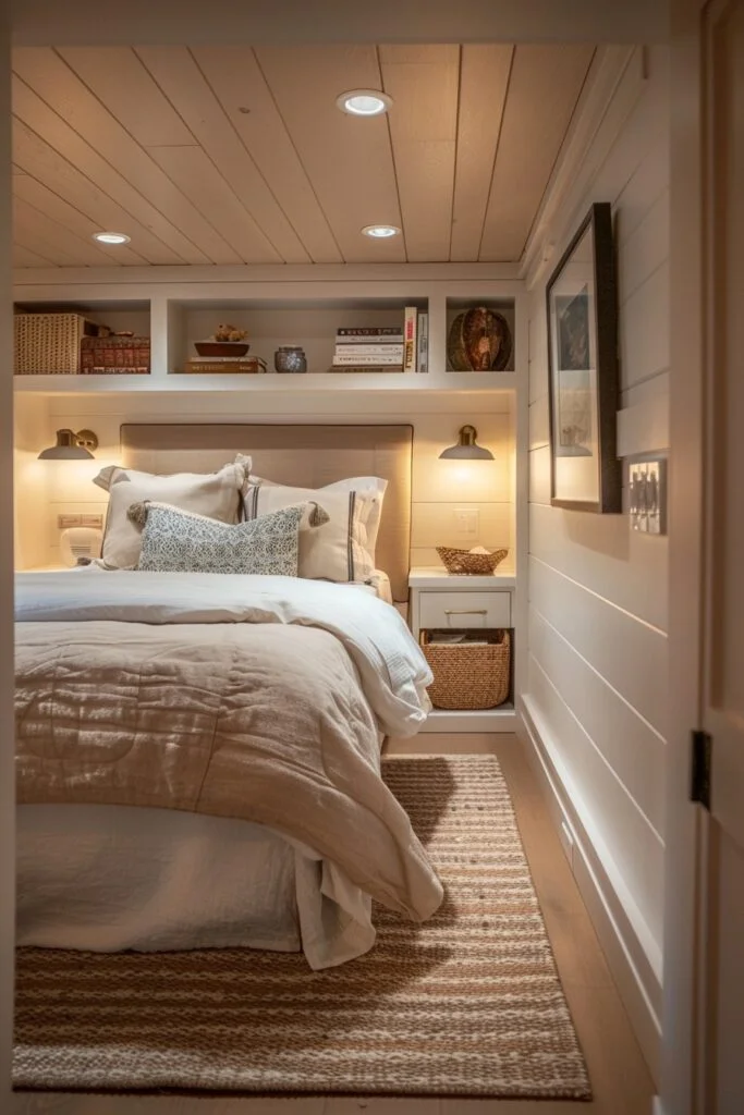 Vertical Storage with Floating Shelves