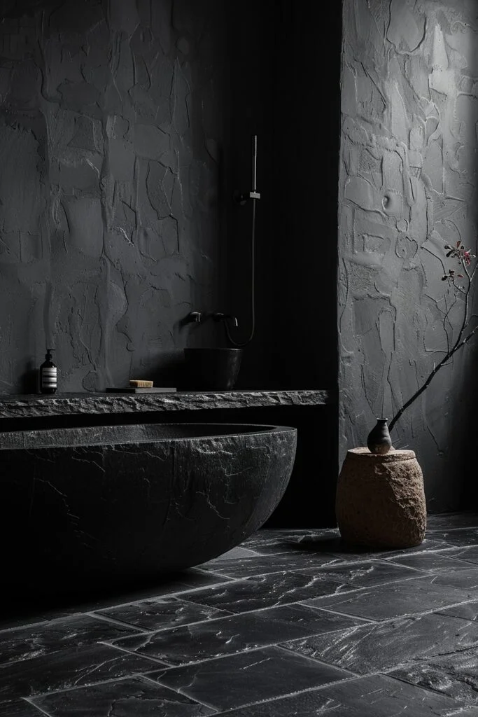 Natural Black Slate Texture