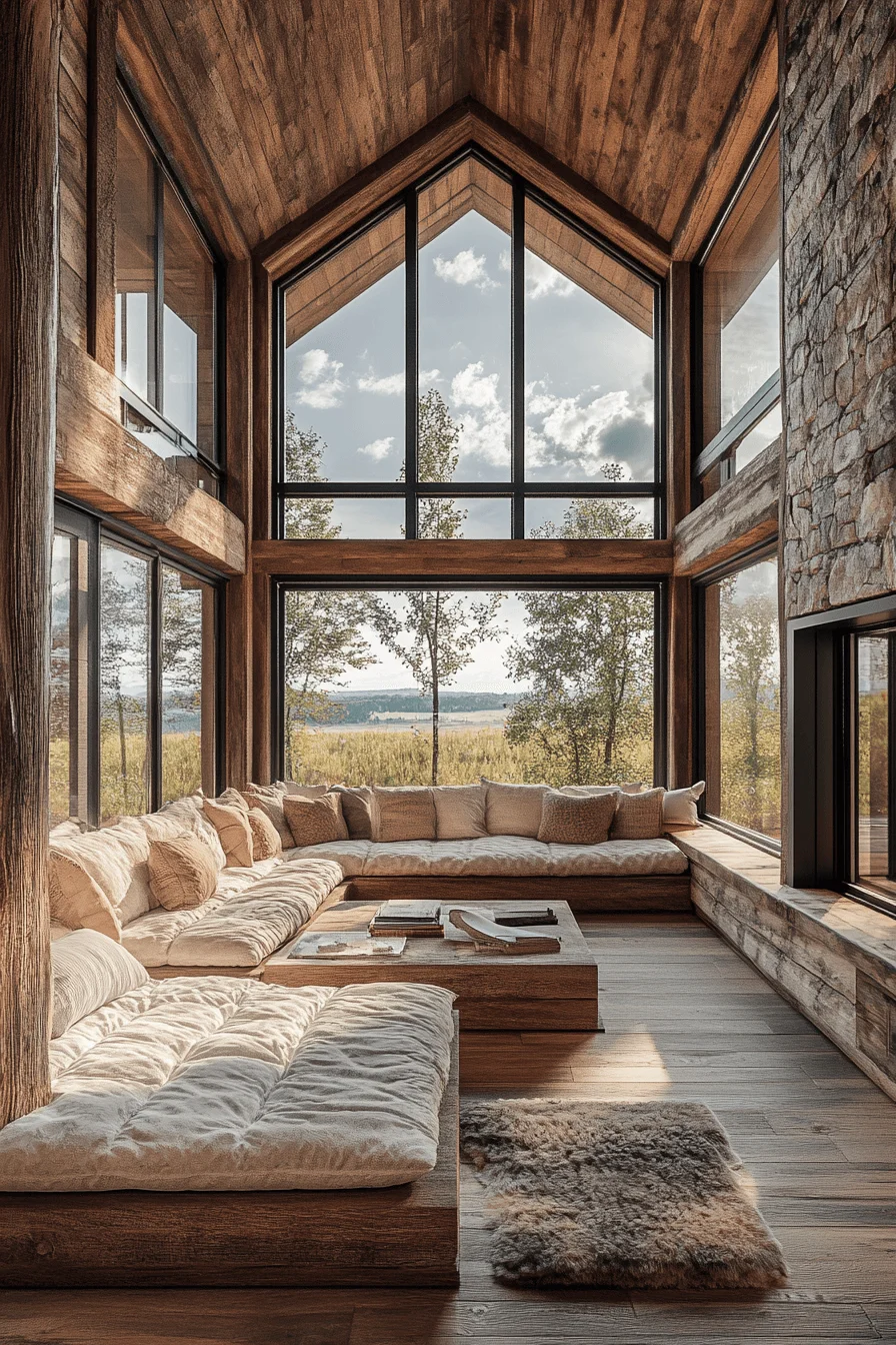 Cabin with forest views
