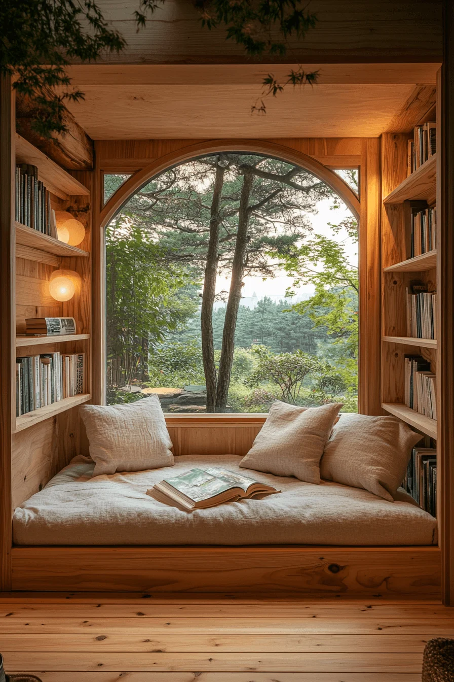 Japandi Reading Corner