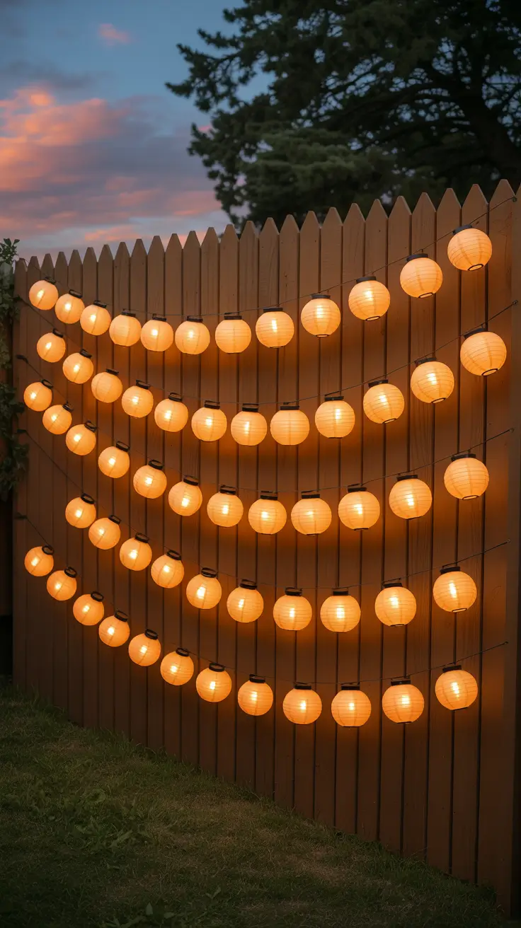 Close-up of solar lanterns