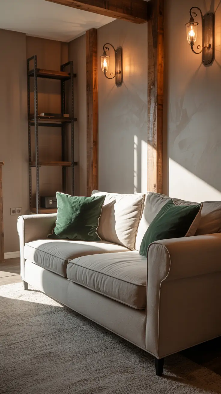 Rustic Gray Living Room