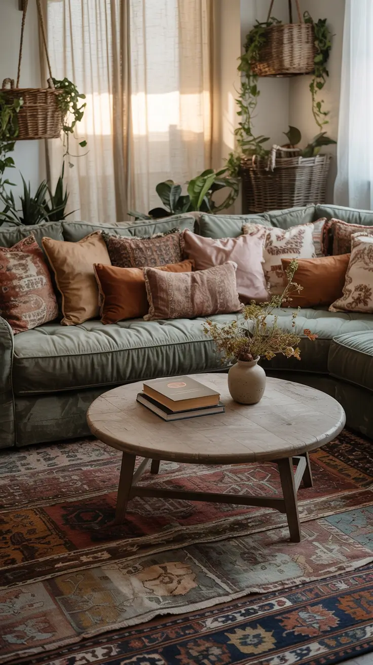 Bohemian Gray Living Room