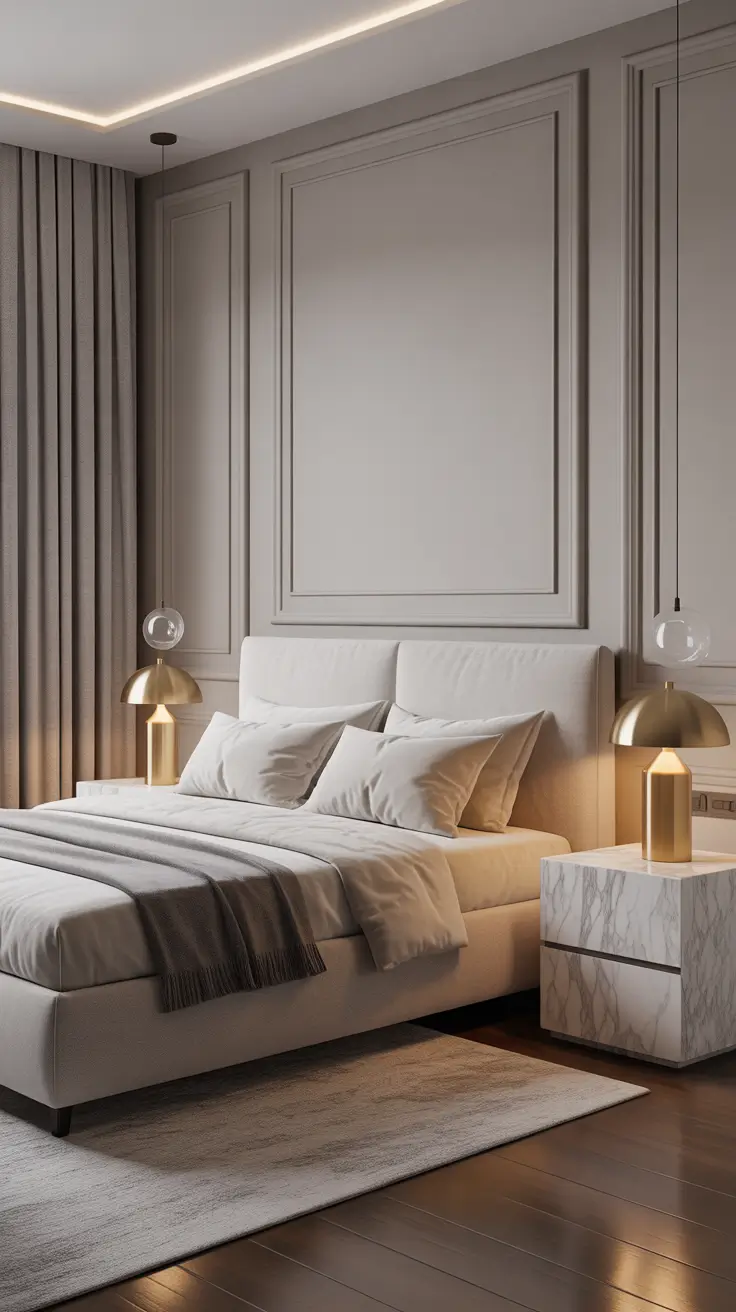 Luxe Minimalism Bedroom Layout 2026