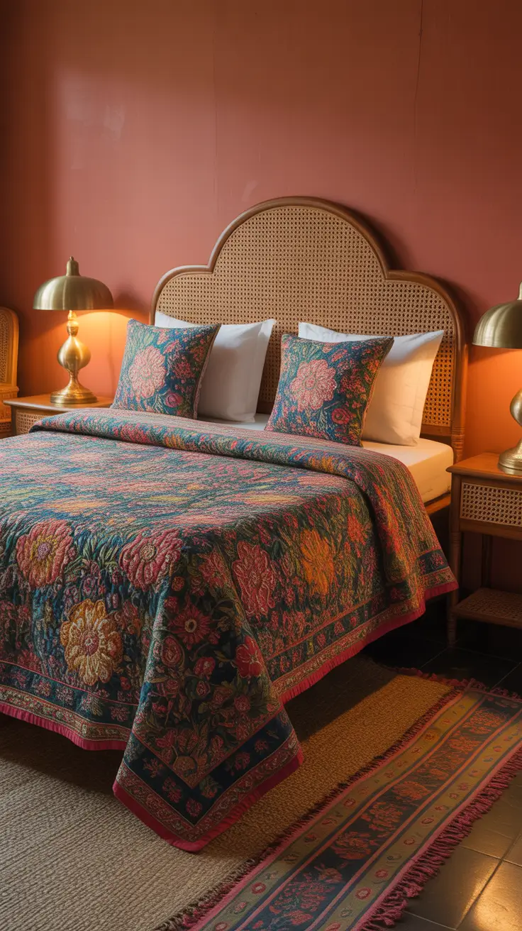Indian Terracotta Bedroom Design