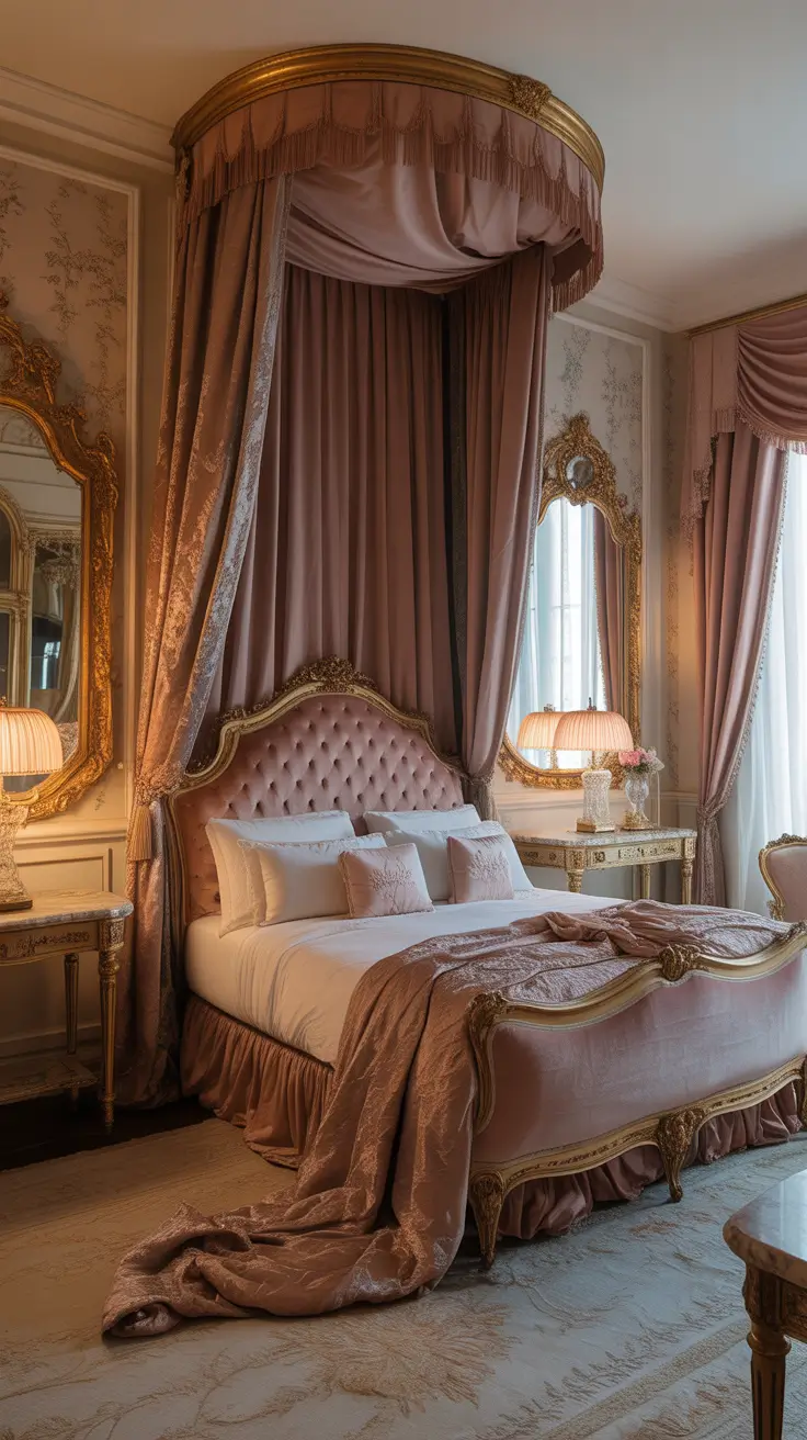 French Cream Bedroom Design