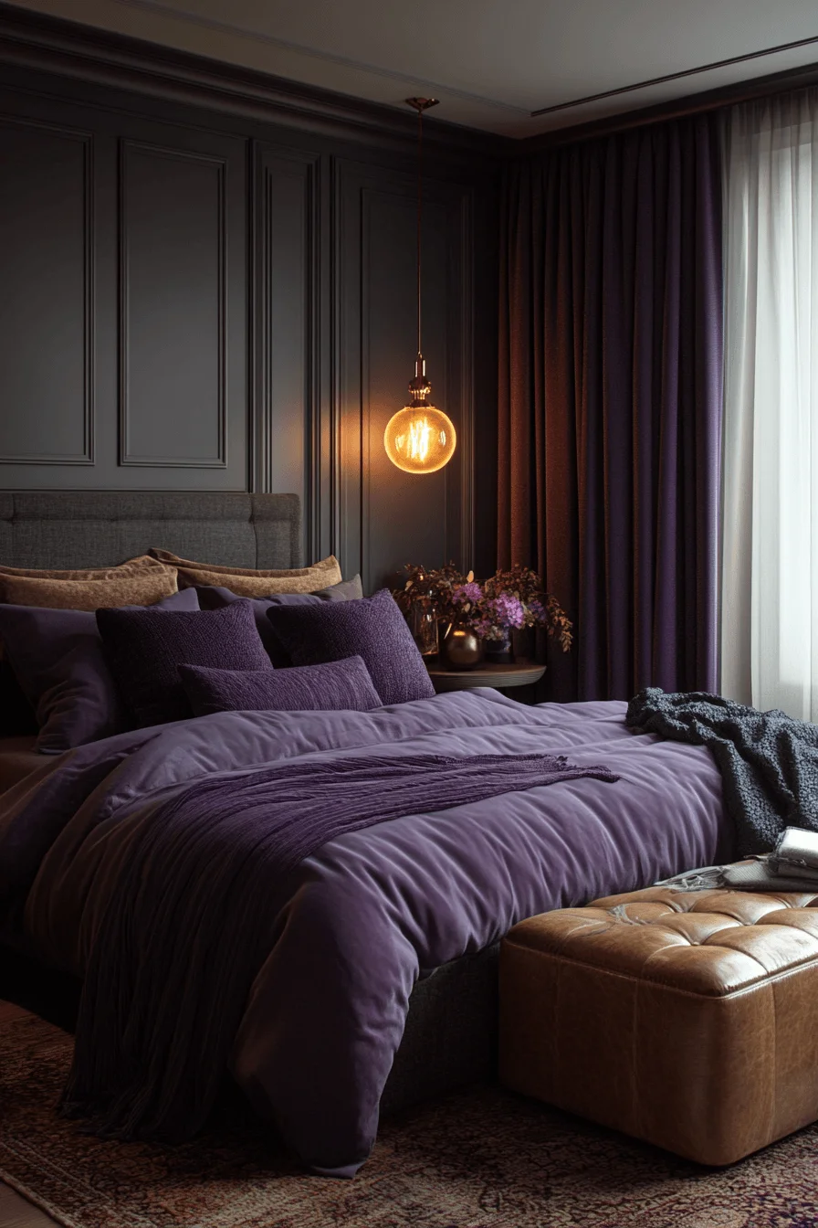 dark feminine bedroom