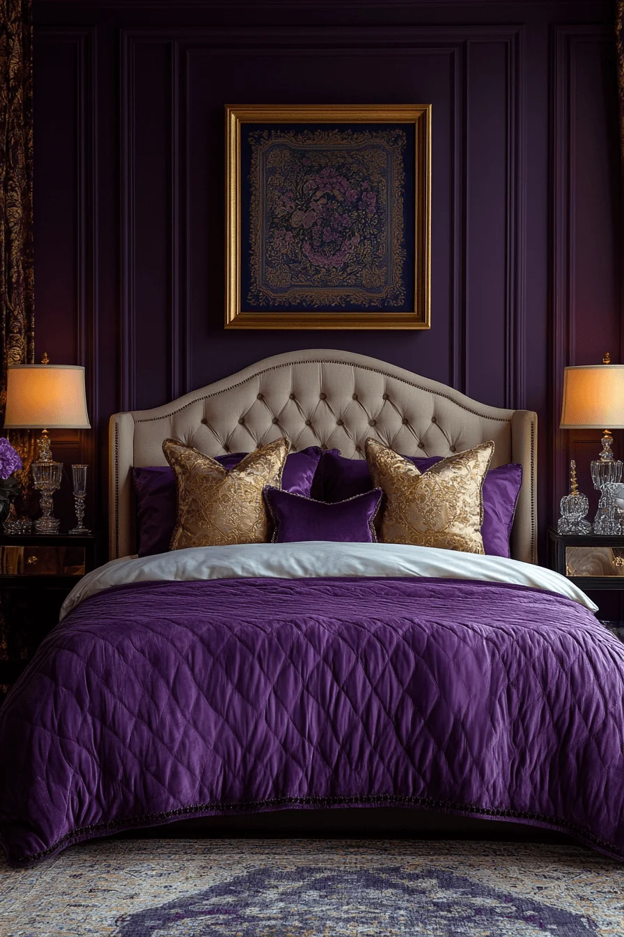dark feminine bedroom
