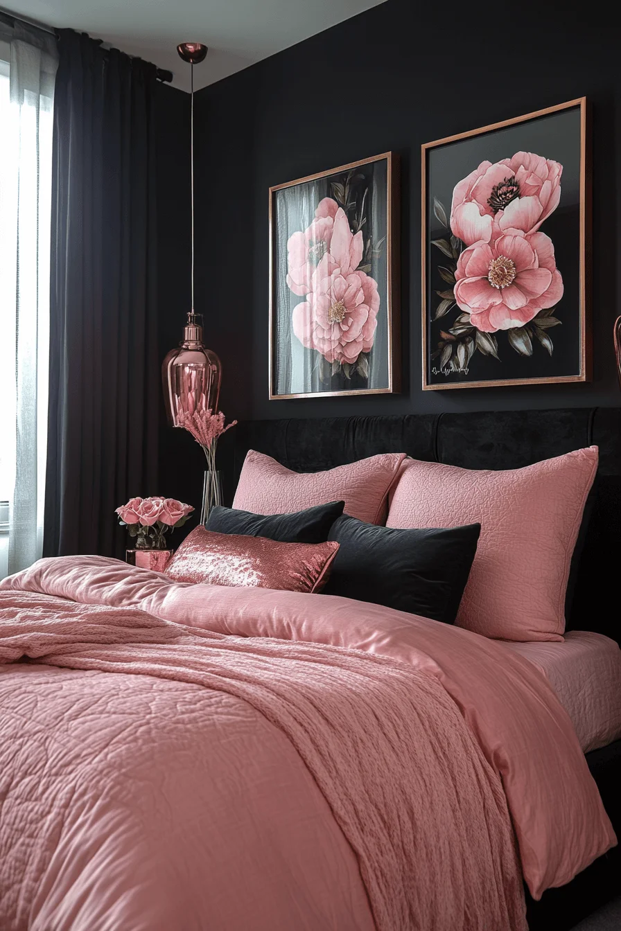 dark feminine bedroom