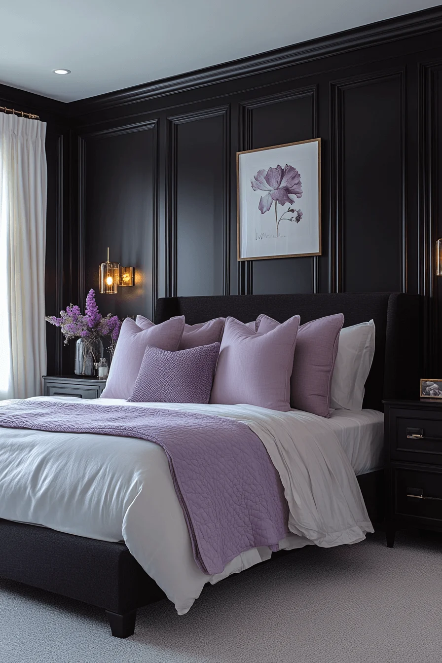 dark feminine bedroom