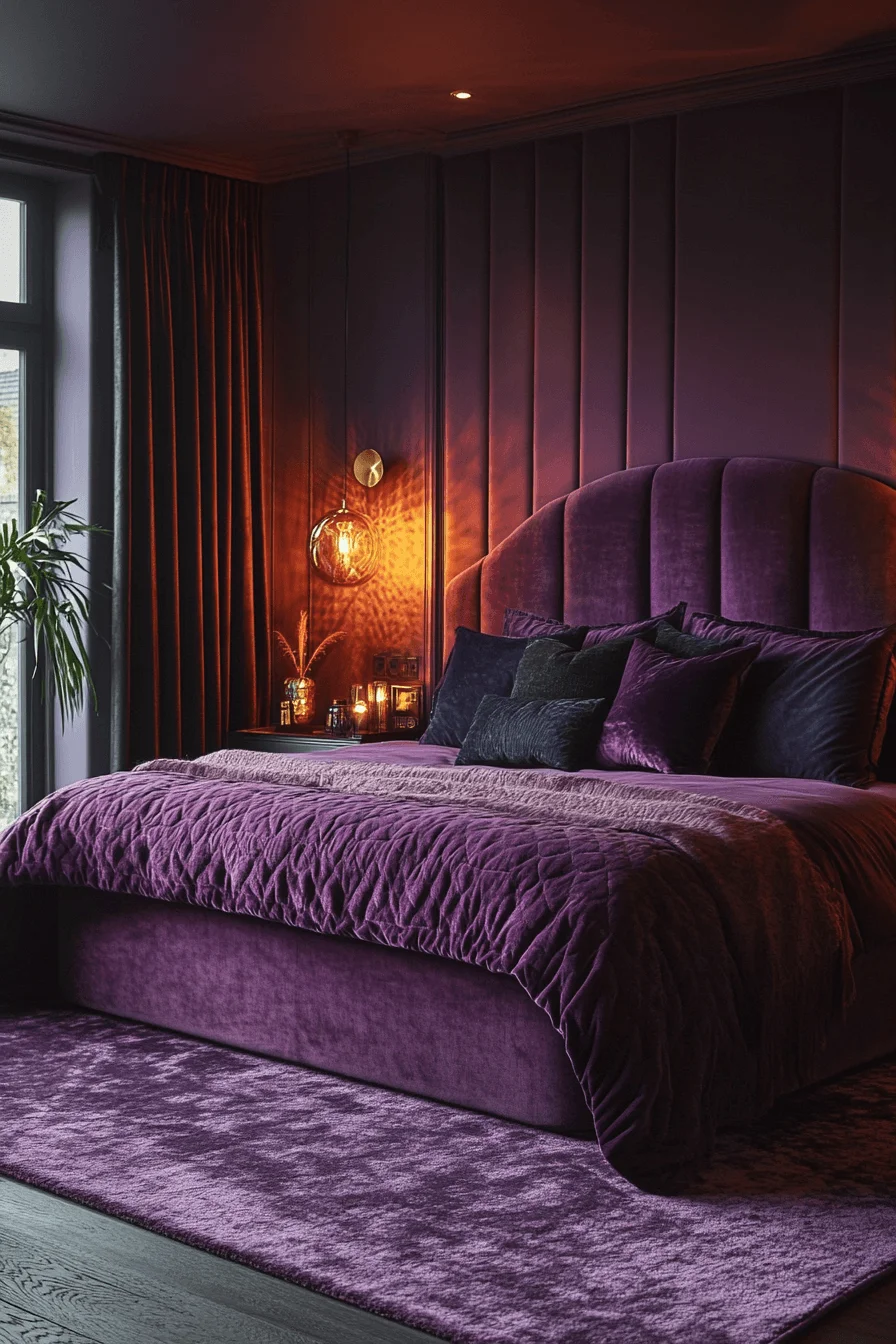 dark feminine bedroom