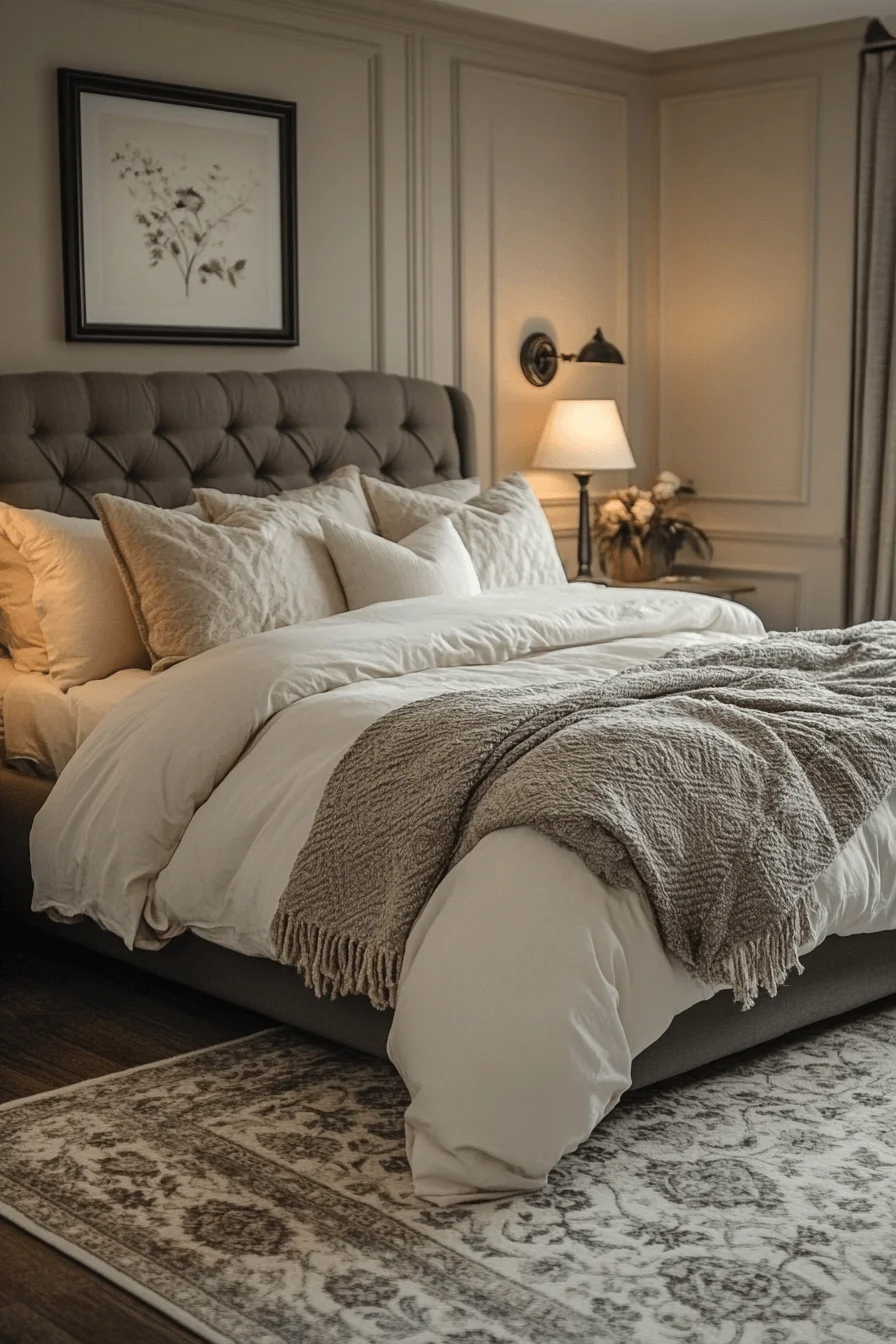 Neutral-Toned Boho Retreat Bedroom neutral boho bedroom with textured accents