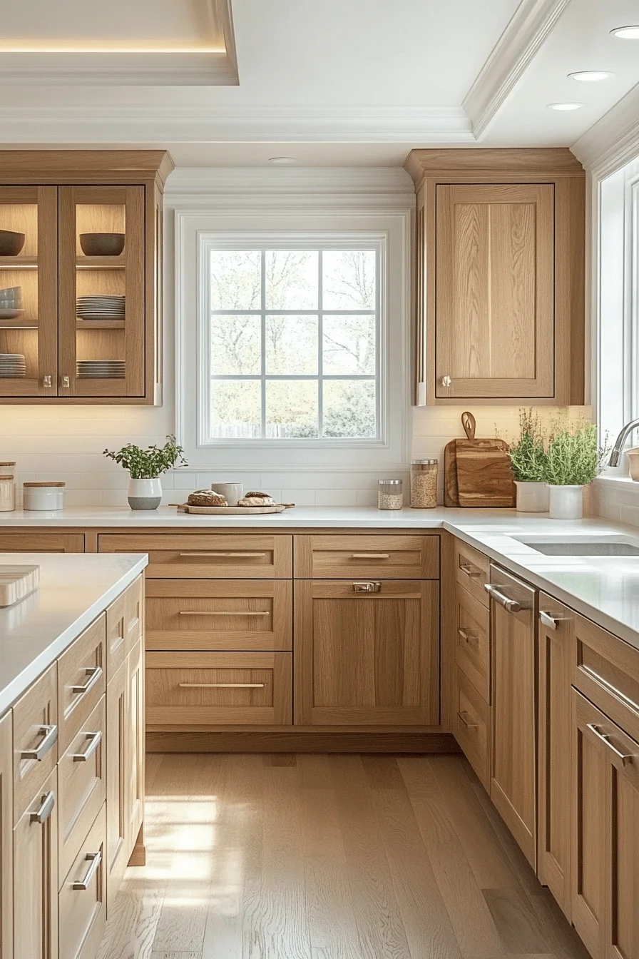 Seamless Natural Oak Kitchen Cabinets seamless natural oak kitchen cabinets