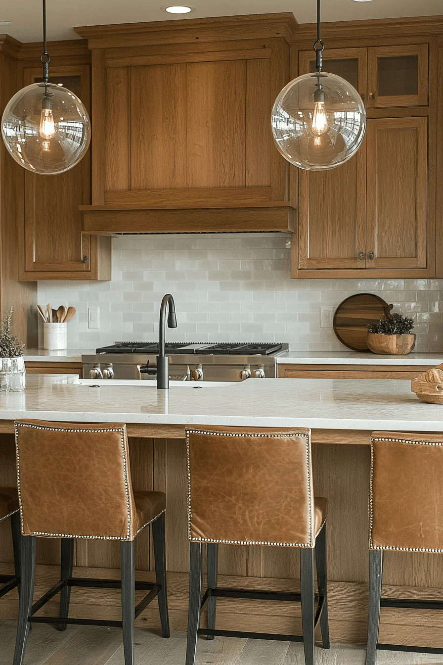 Earthy Natural Oak Kitchen Cabinets earthy natural oak kitchen cabinets
