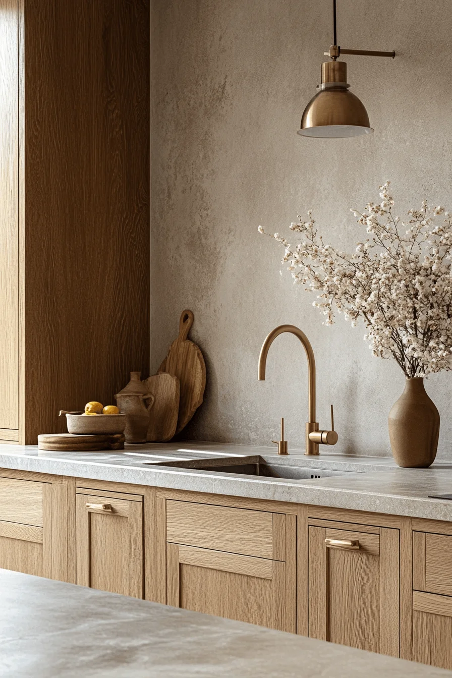 Simplistic Natural Oak Kitchen Cabinets simplistic natural oak kitchen cabinets