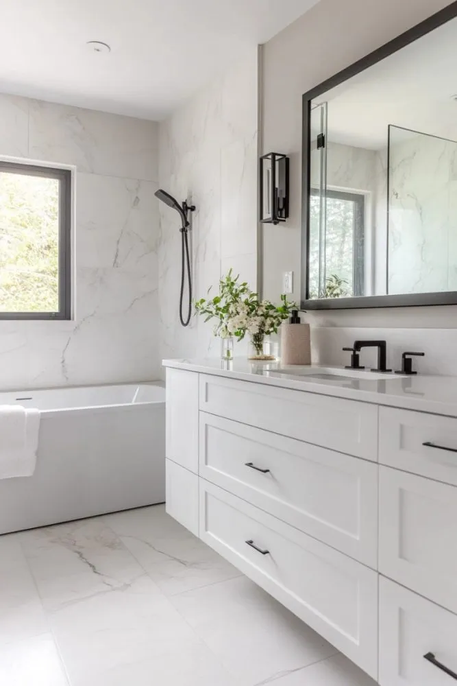 Marble with Metal Accents