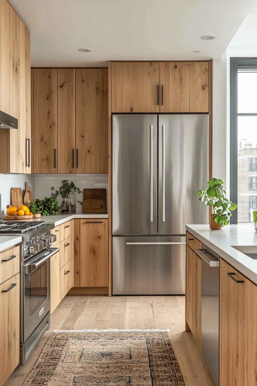 white oak kitchen cabinets
