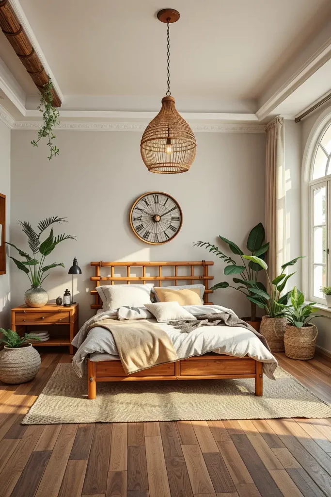 Nature-inspired guest bedroom