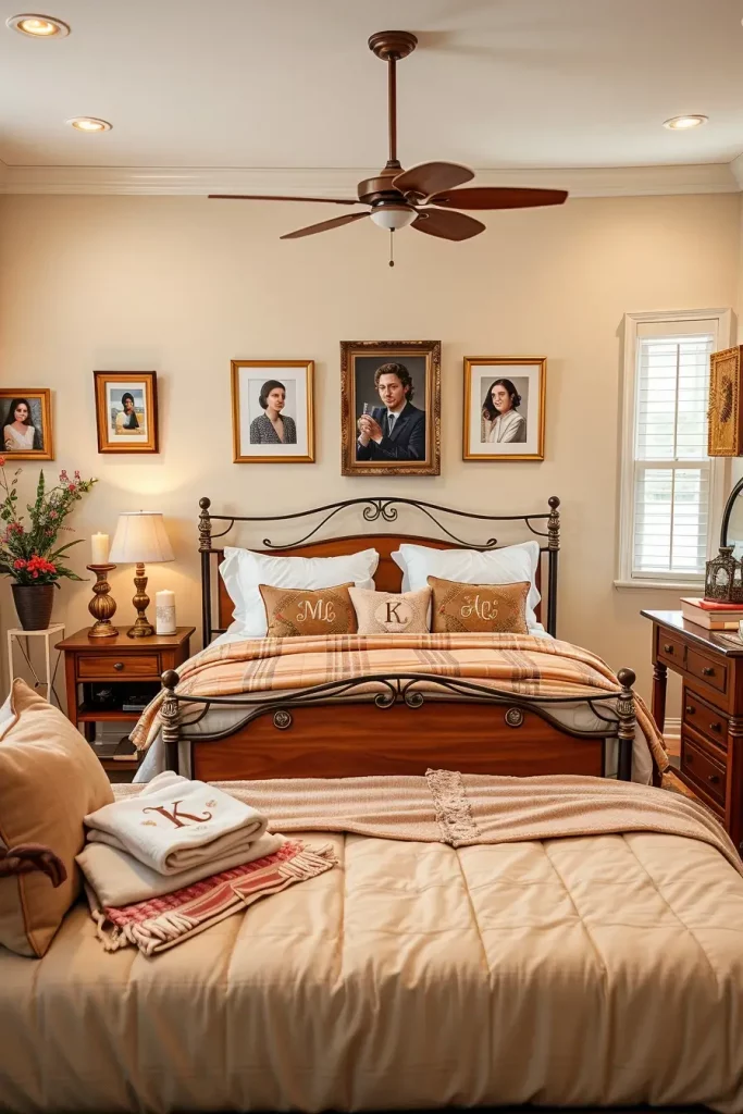 Personalized guest bedroom decor