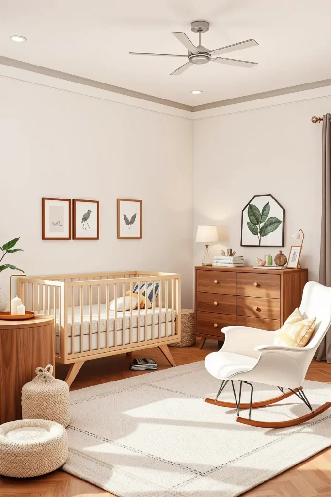Modern nursery furniture with modular design