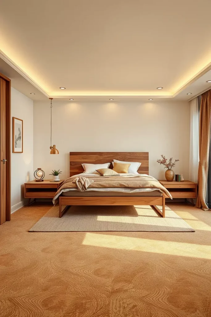 Sustainable furniture in bedroom