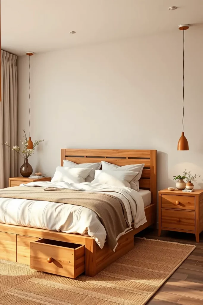 Minimalist eco bedroom