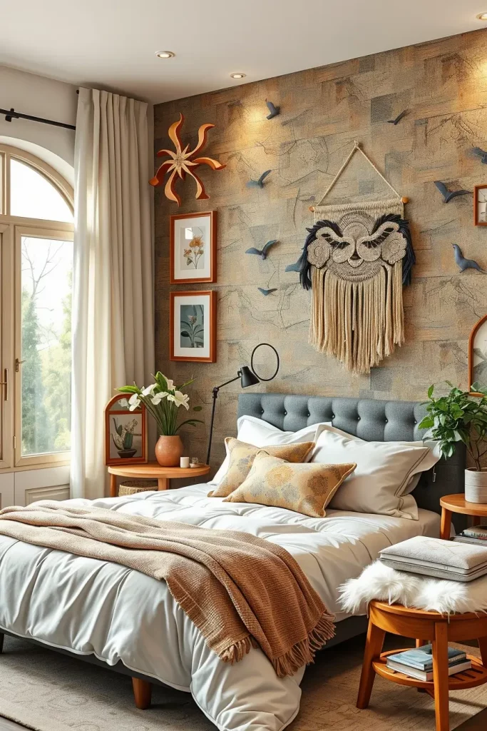 Eco-friendly bedroom art
