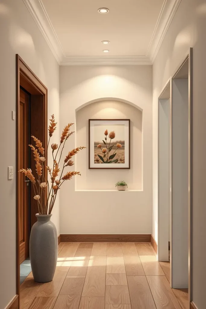 Decorated wall niche