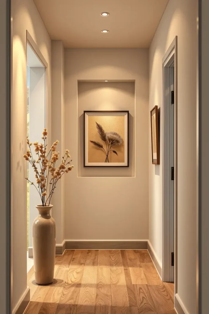 Seasonal decor in niche