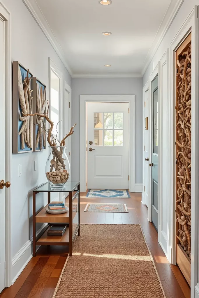 Seashell and driftwood decor