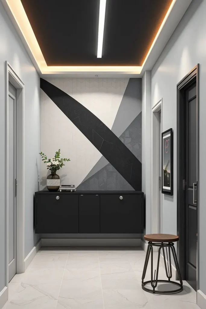 Triangle geometric mural