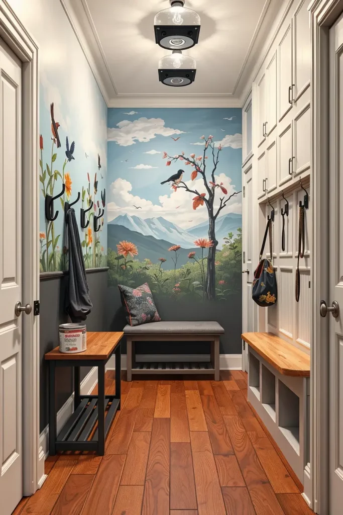 Paint supplies for mural