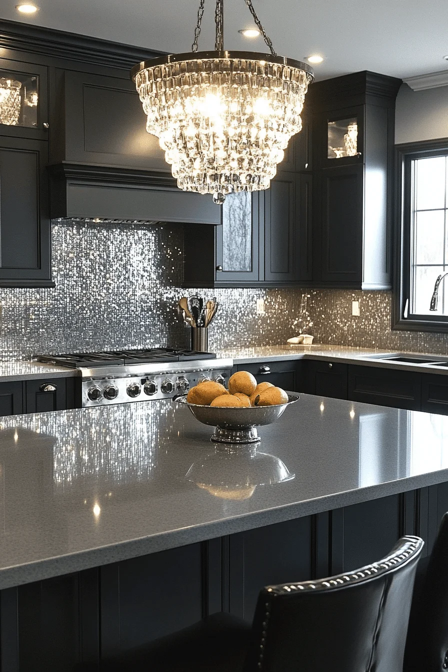 grey kitchen cabinets