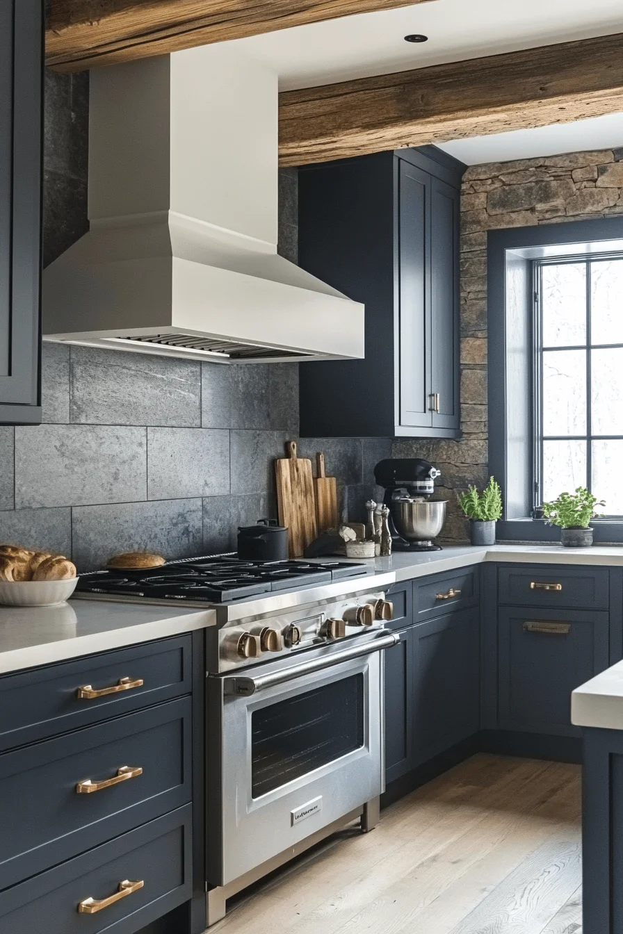 grey kitchen cabinets