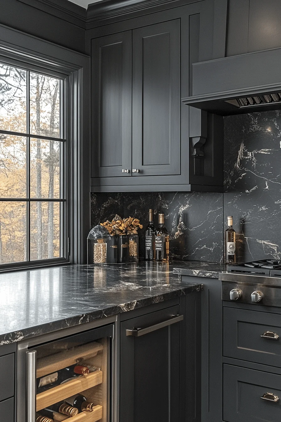 grey kitchen cabinets