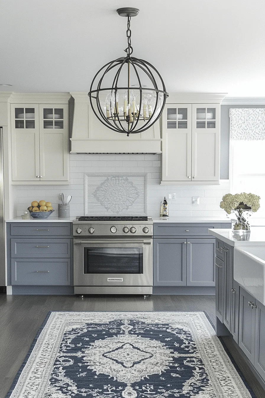 grey kitchen cabinets