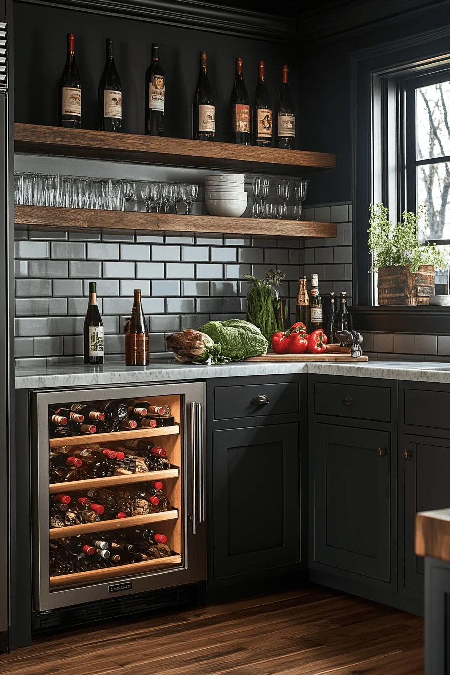 grey kitchen cabinets