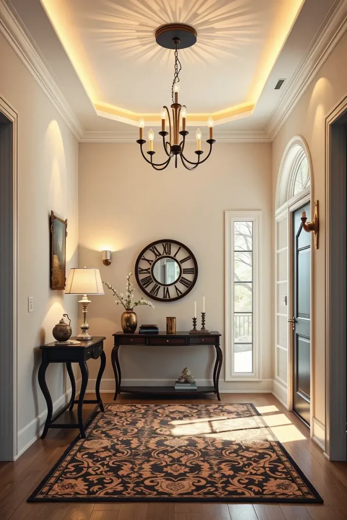 Elegant entryway lighting